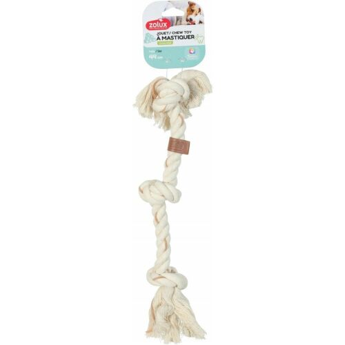 ZOLUX Kutya játék rágócsomó kötél LEATHER TOUCH 44cm
