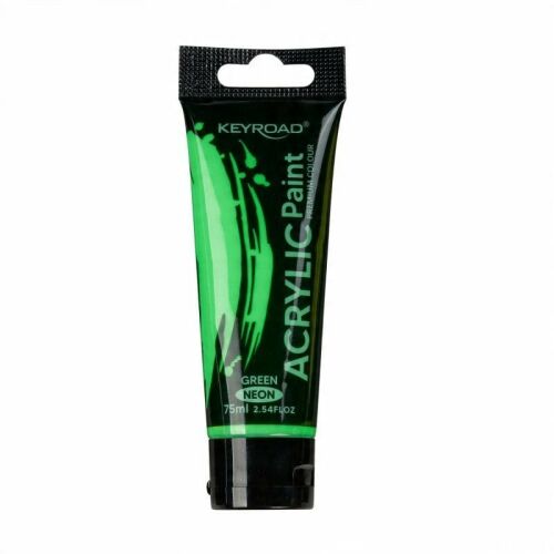 KEYROAD akrilfesték, neon, 75ml, tubus, zöld 145290499