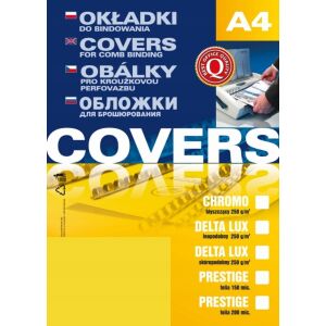 Argo Karton kötéshez bőrszerű A4 ARGO DELTA 407075 sárga 25 db 145290583 - Spirál hátlap