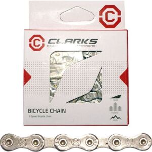 Clarks Lánc YBN C8 SHIMANO CAMPAGNOLO SRAM (8 Sebesség, CP 1/2"x3/32", 116 szem, 7.1mm, lánckötő) Standard ezüst 145290587 - Kerékpár hajtás