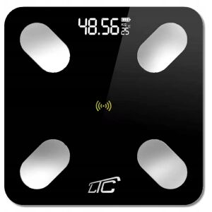 Okos fürdőszobai mérleg FITNESS elemző LTC, bluetooth, fekete 145290623 - Személymérleg
