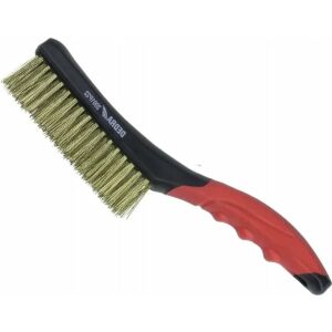 Dedra Fémdrótkefe 4 soros, sárgaréz, 260mm, kétanyag markolat 145290794 - Drótkefe