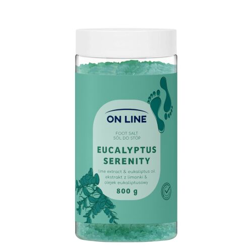 ON LINE Lábfürdő só Eucalyptus Serenity 800 g 145291074