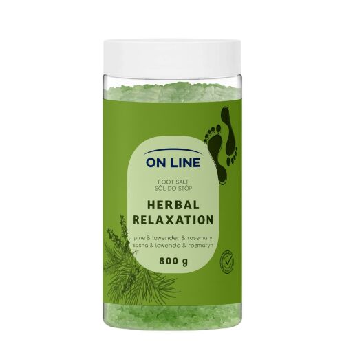 ON LINE Lábfürdő só Herbal Relaxation 800 g 145291080