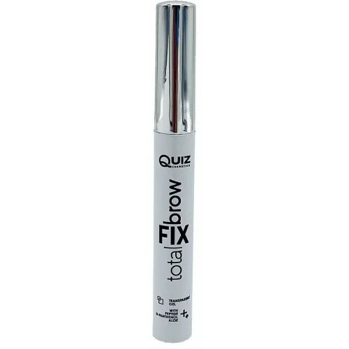 QUIZ COSMETICS_Transparent Gel Total Fix Brow szemöldökrögzítő gél Aloeverával 5ml