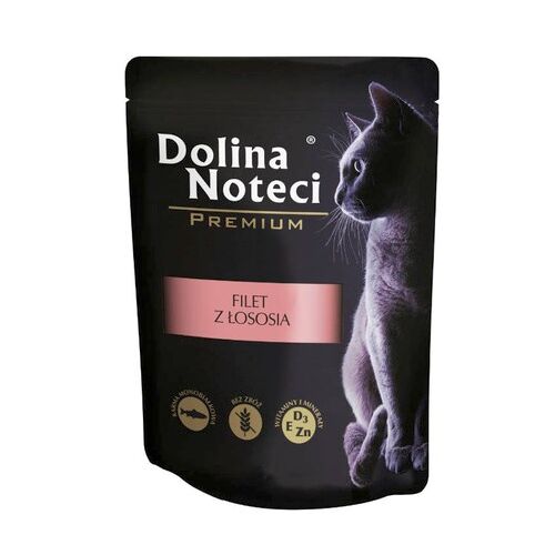 DOLINA NOTECI Premium filet z łososia w sosie - mokra karma dla kota - 85g 145291321