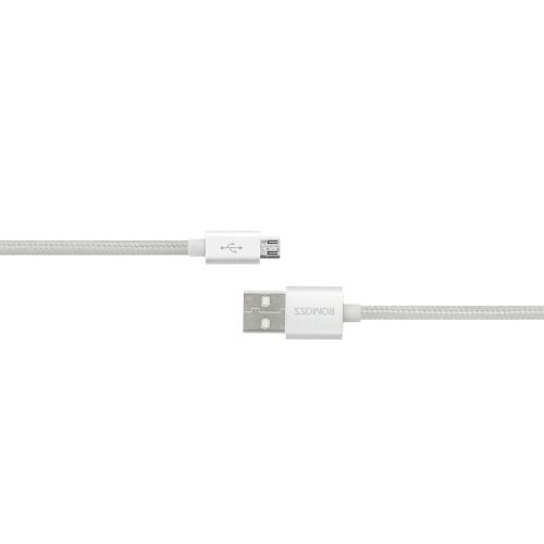 ROMOSS micro USB kábel (töltés, kommunikáció) - ezüst/ezüst 145291407