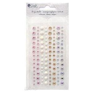 Csillogó és gyöngy öntapadó kristályok