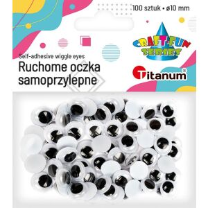 Öntapadó szemek szempillák nélkül 10mm kerek 100db