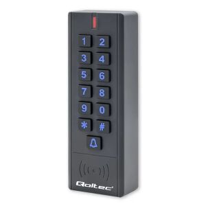 QOLTEC 52440 Zamek szyfrowy CALISTO z czytnikiem RFID kod karta brelok dzwonek IP68 EM 145291930 - System kontroli dostępu