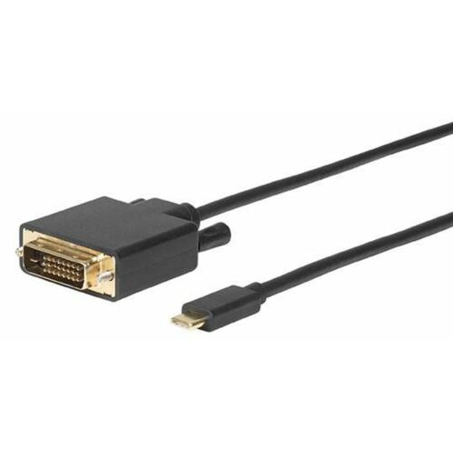USB MicroConnect USB-C - DVI-D kábel 1,8 m Fekete (USB3.1CDVI18B) 145292015