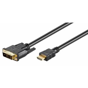 MicroConnect HDMI - DVI-D kábel 1m fekete (HDM191811) 145292472 - HDMI kábel