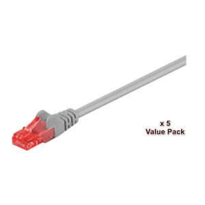MicroConnect U/UTP CAT6 15M SZARY 5 PAK 1 szt. = 5 szt. w jednym pudełku AWG 26, PVC 145293132 - Kabel