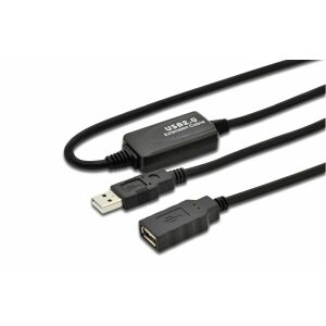 Kabel MicroConnect Active USB 2.0, 5m 5m, ze zintegrowanym wzmacniaczem do bezstratnej transmisji sygnału, nie wymaga zasilacza 145293229 - Kabel USB