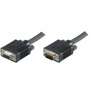 Przedłużacz MicroConnect FullHD SVGA HD15 10m Przedłużacz, Czarny Rozdzielczość: 1920 x 1080p, Podwójnie ekranowany 145293374 - Kabel