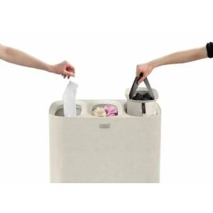 Potrójny kosz na pranie 90l ecru JOSEPH JOSEPH 145293490 - Zanieczyszczający
