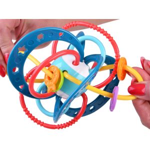 WOOPIE BABY Zabawka Sensoryczna 2w1 Gryzak Grzechotka Montessori 145293739 - Opieka stomatologiczna dla niemowląt