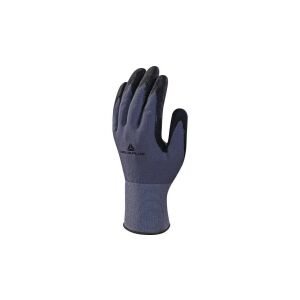 Rękawice dziane z poliamidu spandex (100) dłoń powlekana nitrylem ścieg 15 kolor szaro-czarny rozmiar 10 MAIN VE726NO10 145293827 - Sprzęt ochronny