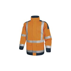 Geacă de siguranță din poliester Oxford acoperit cu poliuretan clasa 3 culoare portocaliu fluo-albăstru mărimea S CORP EASYVOMPT 145293911 - Îmbrăcăminte de vizibilitate