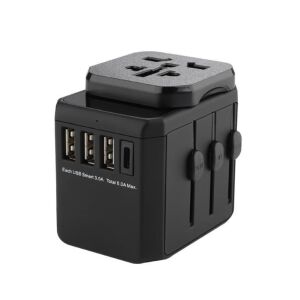 Adapter podróżny MicroConnect World, 3 porty USB A i 1 port USB-C, z wtyczką Uniwersalną na UE 145294016 - Karta sieciowa