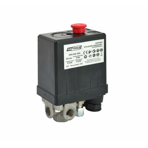 AWTOOLS COMPRESOR COMUTATOR DE PRESIUNE 230V 3 INTRARE 1/4"