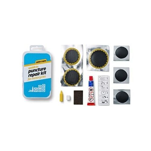 Weldtite Defektjavító készlet CURE-C-CURE PUNCTURE REPAIR KIT FOR MOTORCYCLES 6x folt doboz 10db - WLD-01004