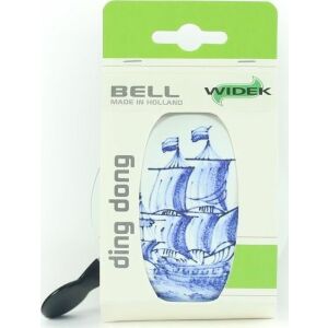 Widek Kerékpár csengő WIDEK DING DONG DELFT BLUE vitorlás hajó fényes 1db. (NEW) 145294673 - Kerékpár kiegészítő