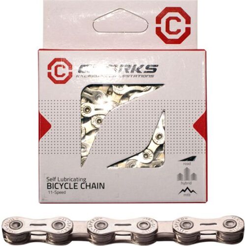 Clarks Lánc YBN CSL-H11CR SHIMANO CAMPAGNOLO SRAM (11 sebesség, 1/2"x11/128", 116 szem, 5.6mm, lánckapocs, Szuper Könnyű, Krómozott) Önkenő ezüst 145294708
