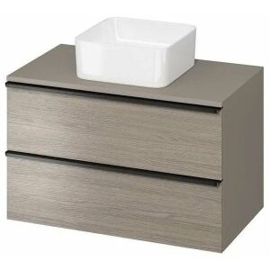 Cersanit S522-031 SZAFKA Z BLATEM VIRGO 80 SZARA UCHW CZARNY ZMONT // CER.VIRGO-BLAT-80-SZARA-UCH-CZ 145294735 - Dulap de baie și Capace de toaleta/WC