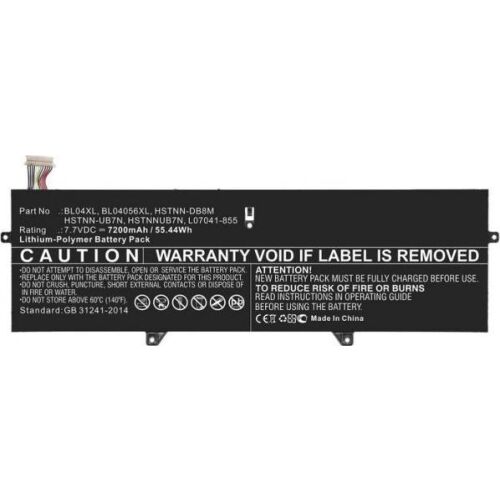 HPE 96W MegaCell Laptop Akkumulátor Csere, Cikkszám: BL04XL, 7.7VDC 7200mAh - Laptop akkumulátor