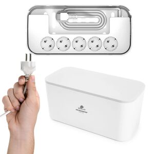 BOX organizator stație de încărcare 5xAC 3xUSB 145294930 - Organizatori cabluri