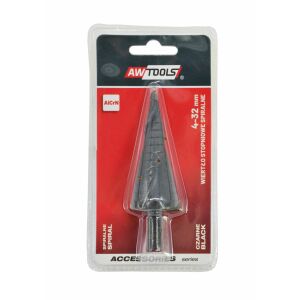 AW lépcsőzetes SPIRAL Fúró/4-32mm/AICRN/FEKETE 145295128 - Szerszám