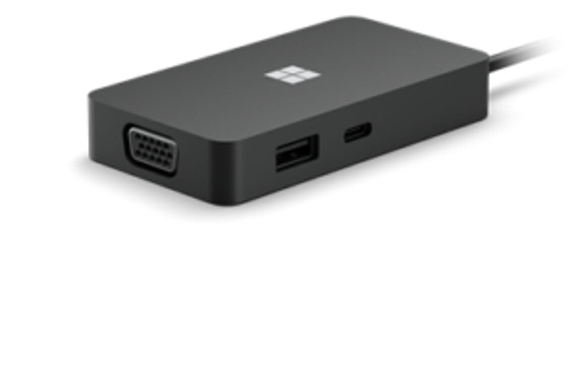 Surface USB-C Travel Hub (schwarz, HDMI, RJ-45, USB-A, USB-C)