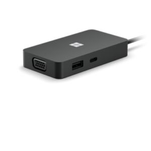 Microsoft Surface USB-C Travel Hub Przewodowa USB 3.2 Gen 2 (3.1 Gen 2) Type-C Czarny 145295592 - Stacja dokująca