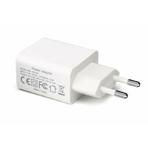 Adaptor de alimentare USB CoreParts Alb Adaptor de alimentare USB Alb 12W 5V/2.4A, 9V/2A, 12V/1.5A Priză de perete UE - Alb cu funcție de încărcare rapidă QC 3.0 și 145295960