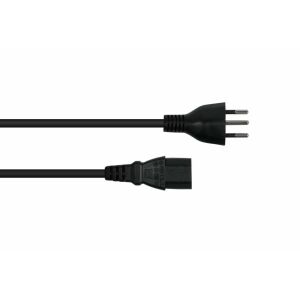 Kábelmester Hálózati kábel Svájc J típusú SEV1011 C13-hoz fekete 1,8 145296357 - Kábel