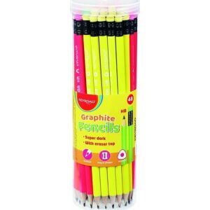 Fa ceruza fluo háromszög alakú radírral (48db) 145296872 - Toll & Ceruza