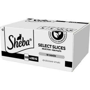 SHEBA Selection Select Slices Baromfi ízek szószban - Macska nedves táp 120x85g 145297250 - Állattartás