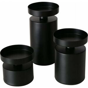 Boltze asztali gyertyatartók vastag gyertyákhoz MERIL, 3 db, Ø 7,5 cm 145297260 - Gyertyatartó