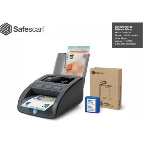 SafeScan SafeScan 155-S Komplett SET Hordozható akkumulátor és tűzőgép 145297303