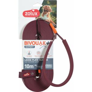 Zolux ZOLUX Lapos kutya póráz BIVOUAK szilikon piros 10m 145297699 - Állattartás