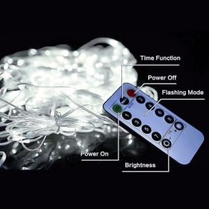 Kárpit LED (100 LED lámpa) 3m x 1m HIDEHÉV / HŰVÖS FEHÉR 145298348 - Szezonális dekoráció