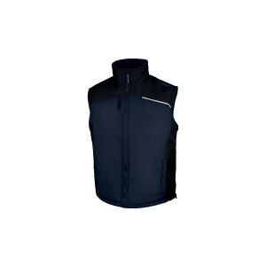 Melegítő mellény PVC bevonatú Ponge poliészterből, polár béleléssel, színe: Kék-fekete, méret: M, FIDJ3MNTM