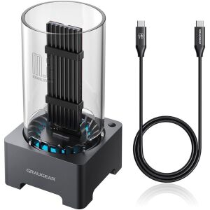 GRAUGEAR Docking Station USB 4.0 az M.2 PCIe Gen4x4 NVMe SSD-hez