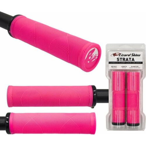 Lizard Skins Fogantyú Lizardskins Strata Single sided Lock-on, 135 x 32,25 mm, neon rózsaszín
