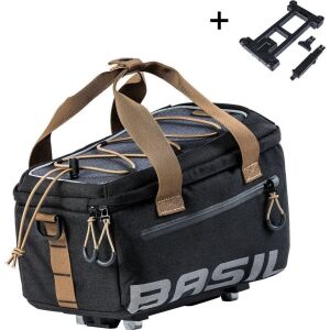Basil Miles csomagtartó táska, MIK adapterrel, 7L, vízálló, Fekete pala (NEW 2025) 145300637 - Kerékpáros táska