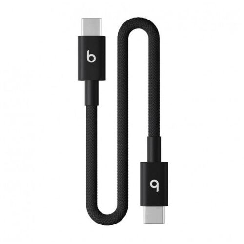 APPLE Beats USB-C-ről USB-C-re szőtt rövid kábel 20 cm - Bolt Black 145301069