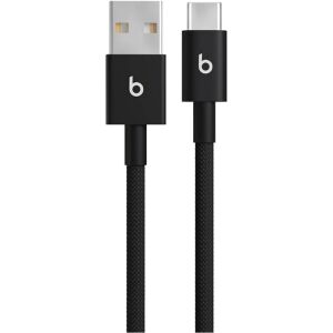 APPLE Beats USB-A-ról USB-C-re Fonott Kábel 1,5m - Villám Fekette 2 csomag 145301072 - Adatkábel