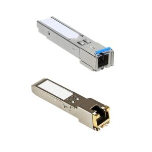 SOMI Hálózatok | SFP (mini-GBIC) adó-vevő modul | SFPIRJ451G | Réz | RJ45 csatlakozó | 10/100/1000 Mbit/s | Maximális átviteli távolság 100 m | Intel