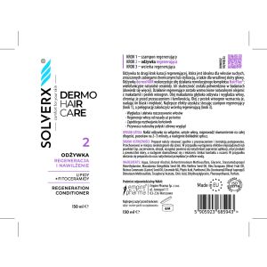 SOLVERX Dermo Hair Odżywka do włosów Regeneracja i nawilżenie 150 ml